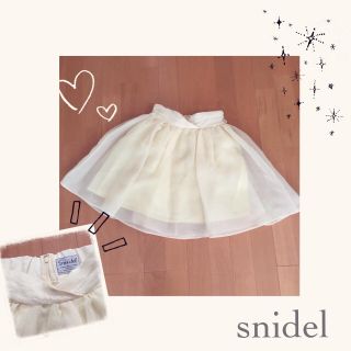 スナイデル(SNIDEL)のsnidel  オーガンジースカート(ミニスカート)