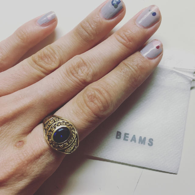 BEAMS(ビームス)の18Kコーティング カレッジリング レディースのアクセサリー(リング(指輪))の商品写真