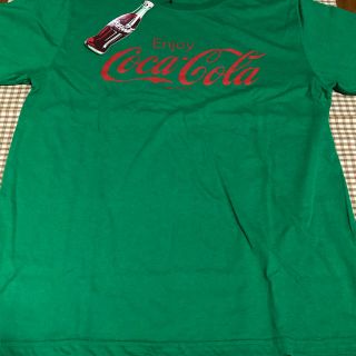 コカコーラ(コカ・コーラ)のコカ・コーラ Coca・Cola Tシャツ グリーン Lサイズ 未使用(Tシャツ/カットソー(半袖/袖なし))