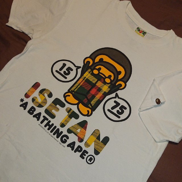 A BATHING APE(アベイシングエイプ)のベイシイング エイプ  APEビックロゴ 伊勢丹 コラボ Tシャツマイロ メンズのトップス(Tシャツ/カットソー(半袖/袖なし))の商品写真