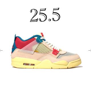 ナイキ(NIKE)のunion jordan4 guava ice 25.5cm (スニーカー)