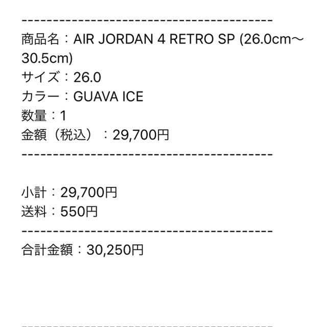 UNION × NIKE AIR JORDAN 4 RETRO SP 26cm