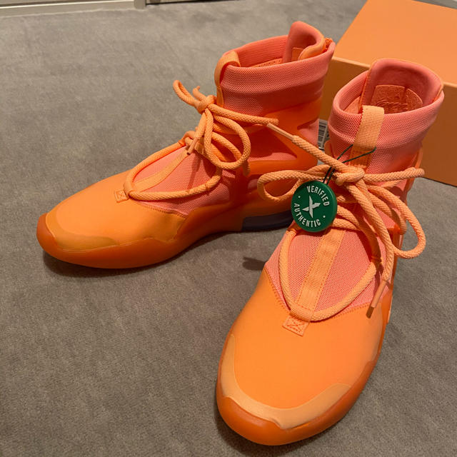 FEAR OF GOD(フィアオブゴッド)のNIKE AIR FEAR OF GOD 1 ORANGE PULSE メンズの靴/シューズ(スニーカー)の商品写真