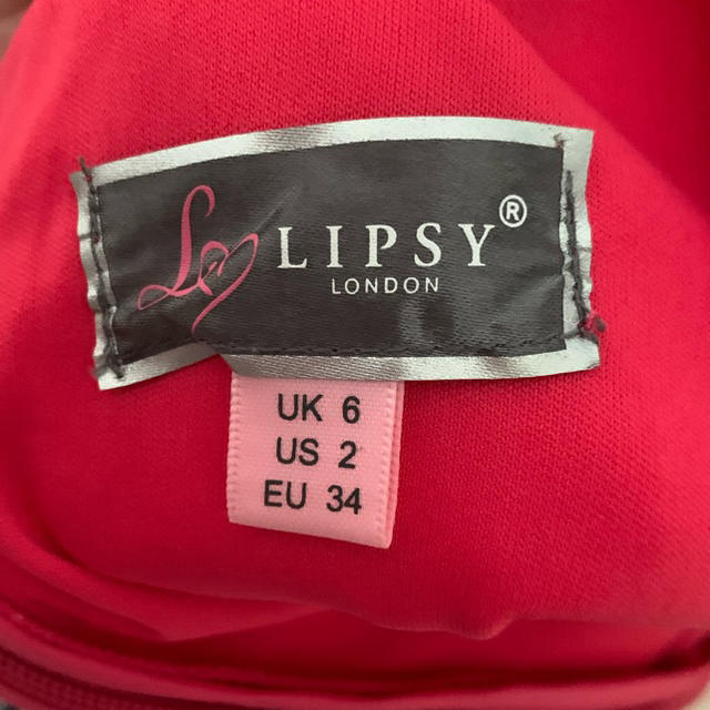 Lipsy(リプシー)のLIPSY オフショルダー ワンピース ピンク リプシー レディースのワンピース(ひざ丈ワンピース)の商品写真