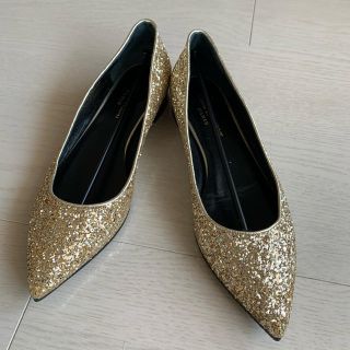 サンローラン(Saint Laurent)のYSL パンプス　スパンコール　38(ハイヒール/パンプス)