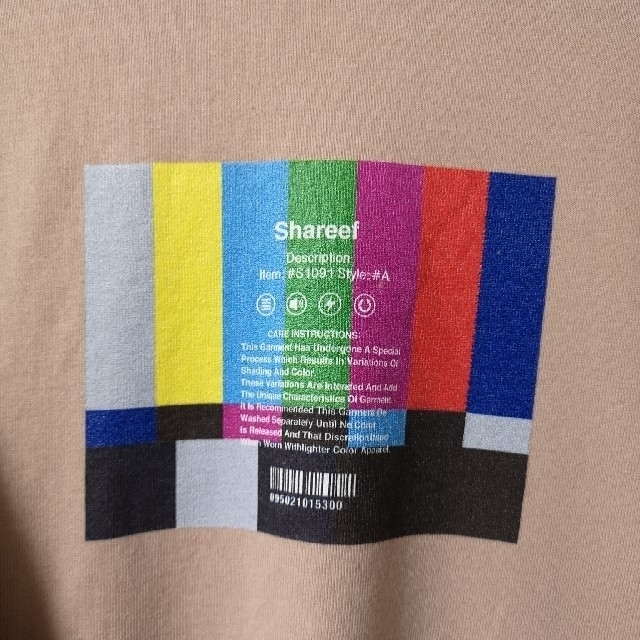 SHAREEF(シャリーフ)のSHAREEF TEST PATTERN S/S BIG T ビッグ Tシャツ メンズのトップス(Tシャツ/カットソー(半袖/袖なし))の商品写真