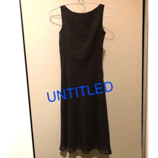 アンタイトル(UNTITLED)の【美品】ワンピース　UNTITLED(ひざ丈ワンピース)