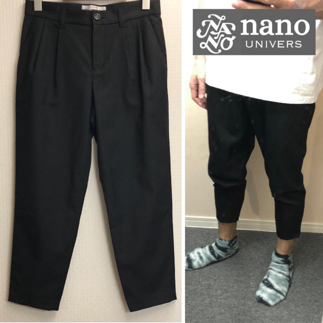 nano・universe(ナノユニバース)のnano universナノユニバース黒パンツクロップドパンツアンクルパンツク メンズのパンツ(その他)の商品写真