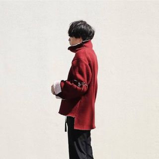 サンシー(SUNSEA)のSUNSEA 18AW W-FACE WOOL TURTLE タートルニット(ニット/セーター)