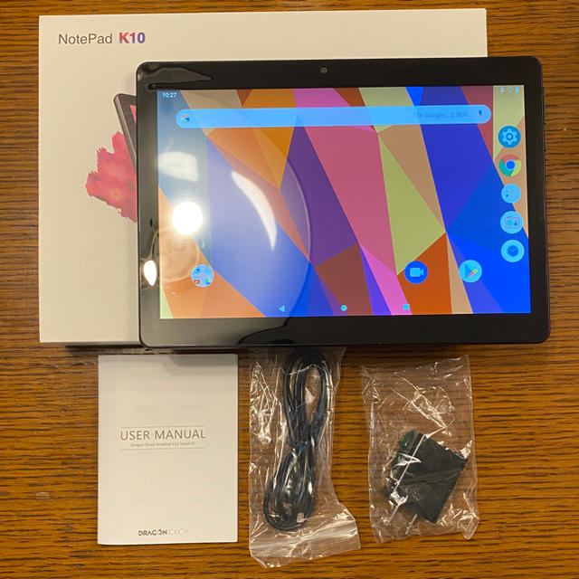【超美品】10型 IPS タブレット ブラック NotePad K10