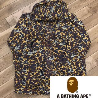 アベイシングエイプ(A BATHING APE)のア ベイシング エイプ ◼️希少品◼️レオパード　マウンテンパーカー  (ナイロンジャケット)