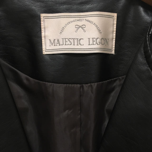 MAJESTIC LEGON(マジェスティックレゴン)のMAJESTIC LEGON ライダースジャケット レディースのジャケット/アウター(ライダースジャケット)の商品写真