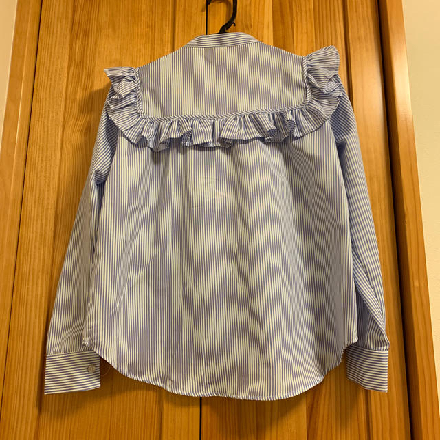 神戸レタス(コウベレタス)のフリルボーダーシャツ レディースのトップス(シャツ/ブラウス(長袖/七分))の商品写真