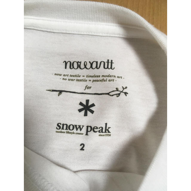 Snow Peak(スノーピーク)のsnow peak 白T 2号サイズ メンズのトップス(Tシャツ/カットソー(半袖/袖なし))の商品写真
