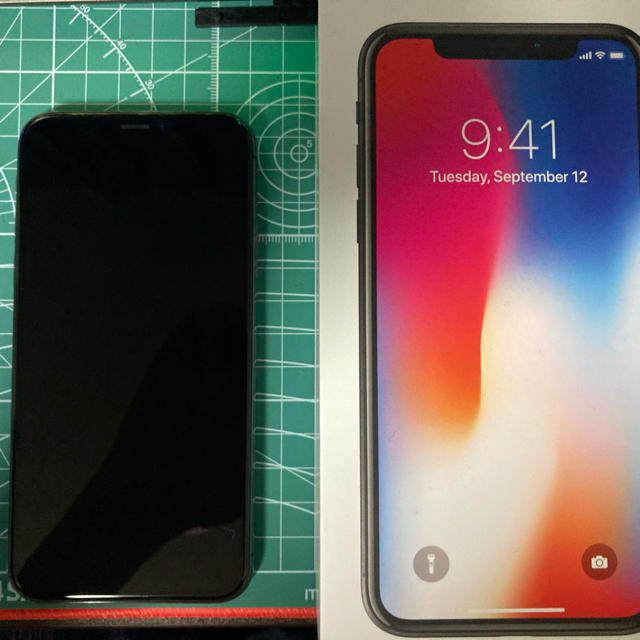 iPhone X 256GB スペースグレー SIMフリー ネットワーク制限〇