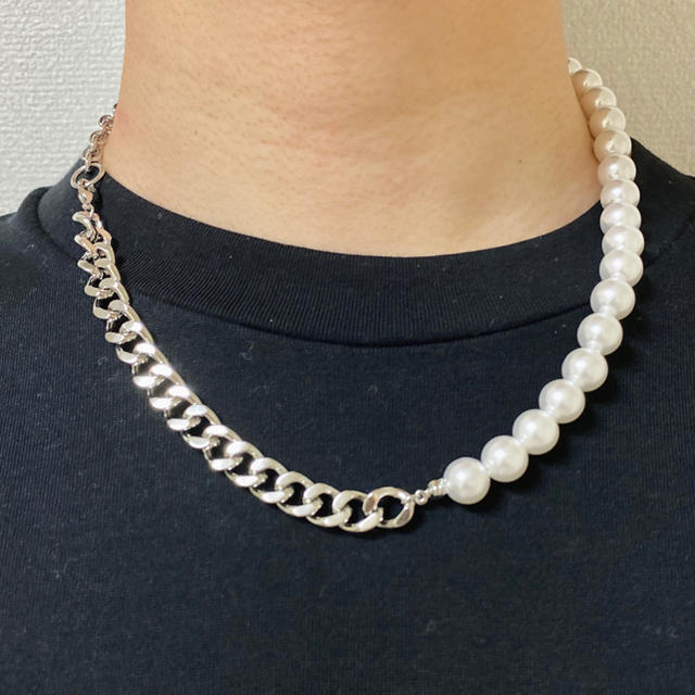 JOHN LAWRENCE SULLIVAN(ジョンローレンスサリバン)のchain pearl necklace メンズのアクセサリー(ネックレス)の商品写真