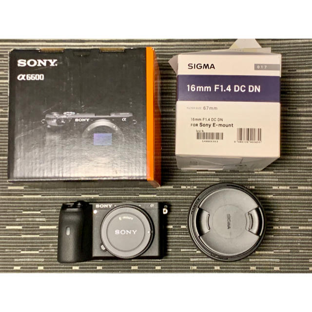 Sony α6600本体 + Sigma 16mm/F1.4セット