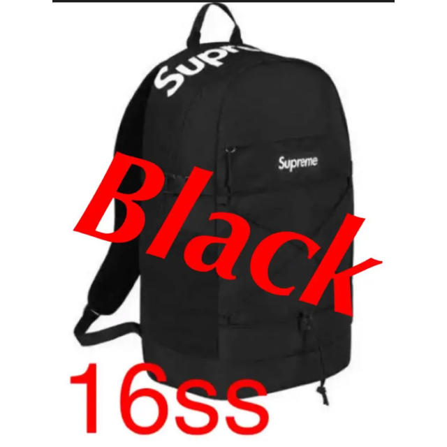 16SS Supreme backpack black cordura製