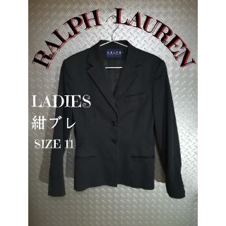 ラルフローレン(Ralph Lauren)のLADIES　ラルフローレン　紺ブレ　フロント4つボタン　テーラードジャケット(テーラードジャケット)