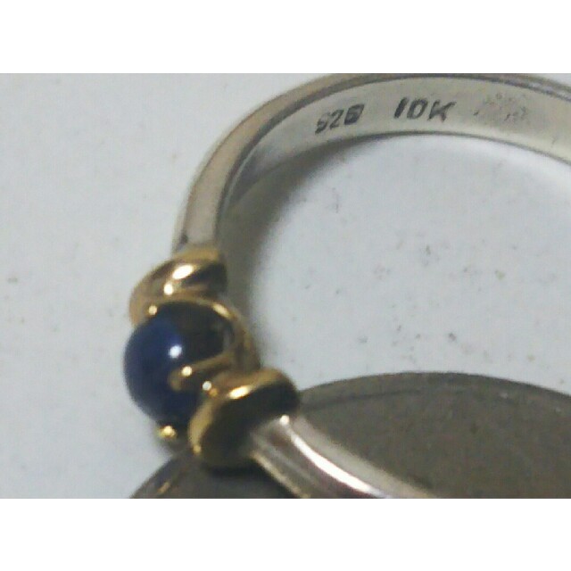 シルバーと10Kのリング レディースのアクセサリー(リング(指輪))の商品写真