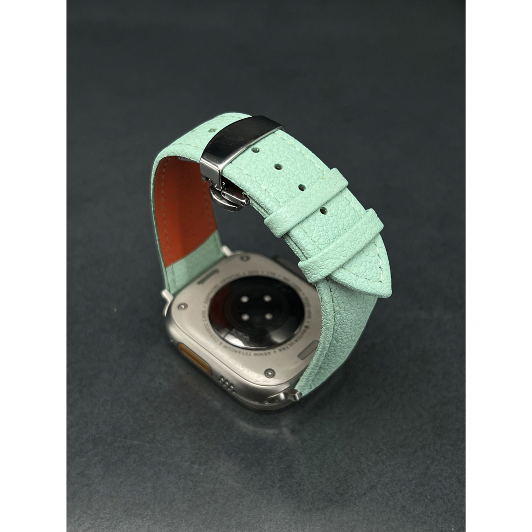 Apple Watch - 全アップルウォッチ用◇本革ティファニーブルー Apple Watch - 全アップルウォッチ用◇本革ティファニーブルー