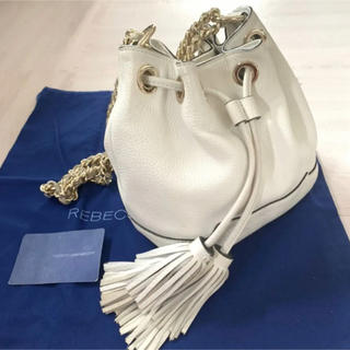 レベッカミンコフ(Rebecca Minkoff)の巾着ショルダーバッグ レベッカミンコフ ミニバッグ 白(ショルダーバッグ)