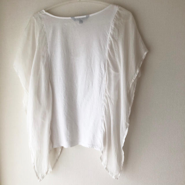 ZARA(ザラ)の日曜までSALE♡import♡ホワイト カットソー レディースのトップス(Tシャツ(半袖/袖なし))の商品写真