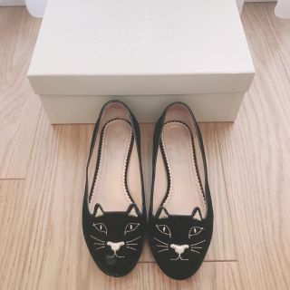 シャルロットオリンピア(Charlotte Olympia)のシャーロットオリンピアCHAROTTEOLYMPIAネコフラットシューズバレエ(バレエシューズ)