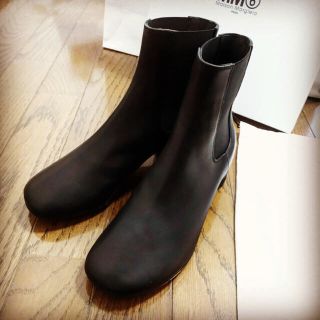 マルタンマルジェラ(Maison Martin Margiela)のレザーショートブーツmargiela      新品未使用品(ブーツ)