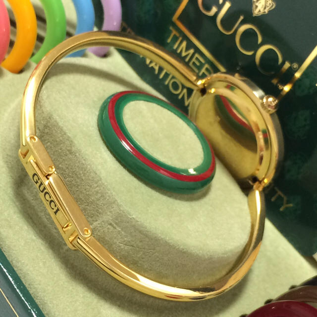 Gucci(グッチ)の1.超美品 グッチ GUCCI 時計 チェンジベゼル レディースのファッション小物(腕時計)の商品写真