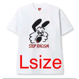 シュプリーム(Supreme)のgirl’s don’t cry WHITE STOP RACISM TEE L(Tシャツ/カットソー(半袖/袖なし))