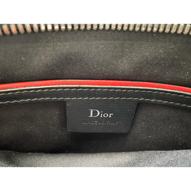 ディオール・オム DIOR HOMME フランソワ バール 2FBCA161XXQ ポーチ クラッチバッグ ナイロン/レザー ブラック 美品