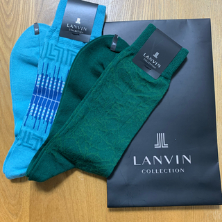 ランバンコレクション(LANVIN COLLECTION)のLANVIN メンズ靴下　25〜27cm   2足(ソックス)