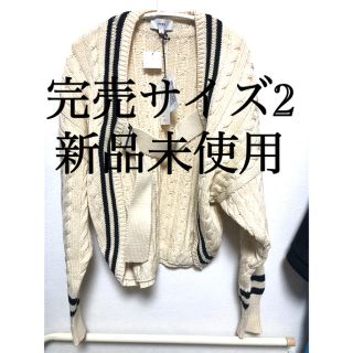 ハイク(HYKE)の希少 サイズ2 HYKE TILDEN SWEATER BOLERO 新品未使用(ニット/セーター)