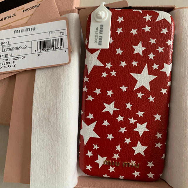 新品未使用! miumiu ミュウミュウ iPhone X、XS ケース 中華のおせち