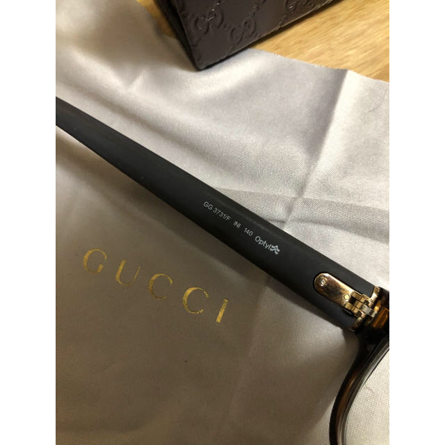 Gucci(グッチ)のGUCCI グッチ　度入り　メガネ レディースのファッション小物(サングラス/メガネ)の商品写真