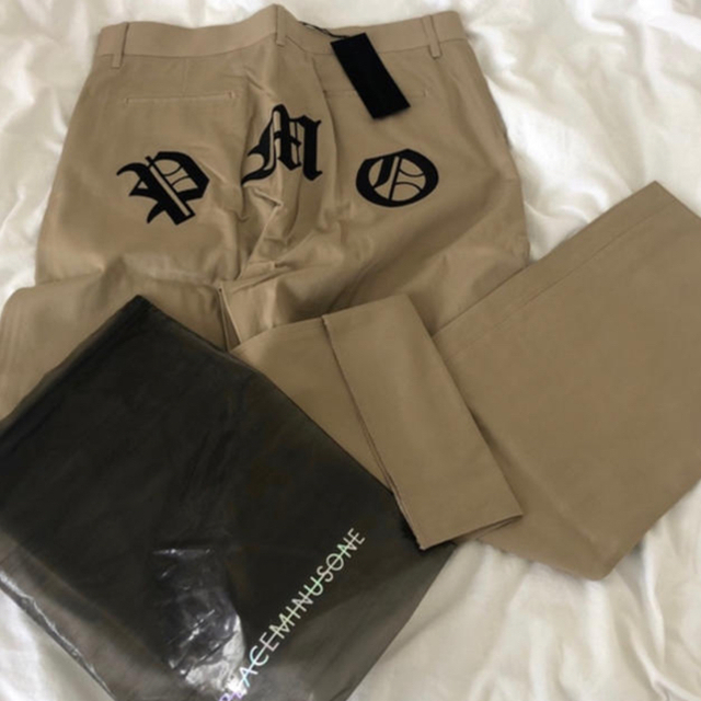 サイトにも PEACEMINUSONE - PMO WORK PANTS #1 BEIGEの通販 by あ ...