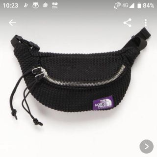 ノースフェイス パープルレーベル メッシュウエストバッグ ブラック