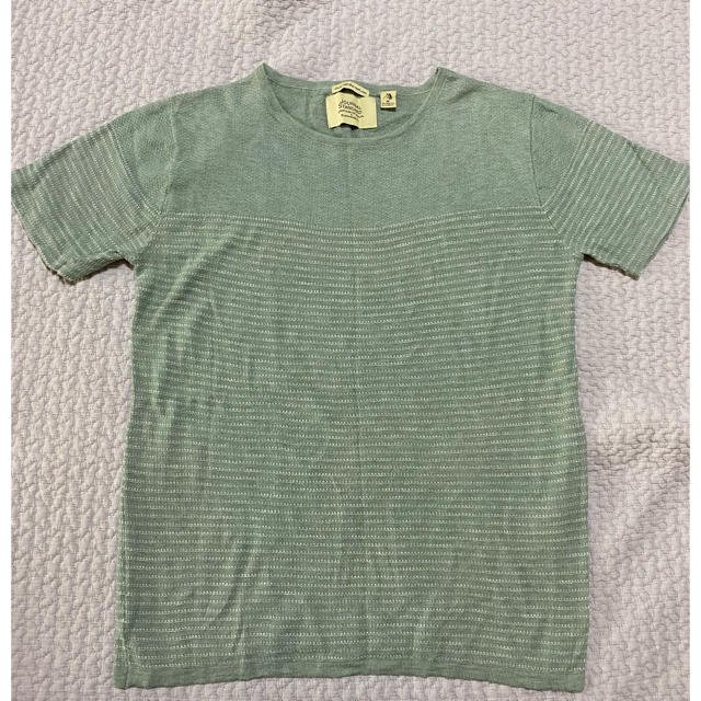 JOURNAL STANDARD(ジャーナルスタンダード)のメンズ JORNAL STANDARD ニットTシャツ M グリーン メンズのトップス(Tシャツ/カットソー(半袖/袖なし))の商品写真