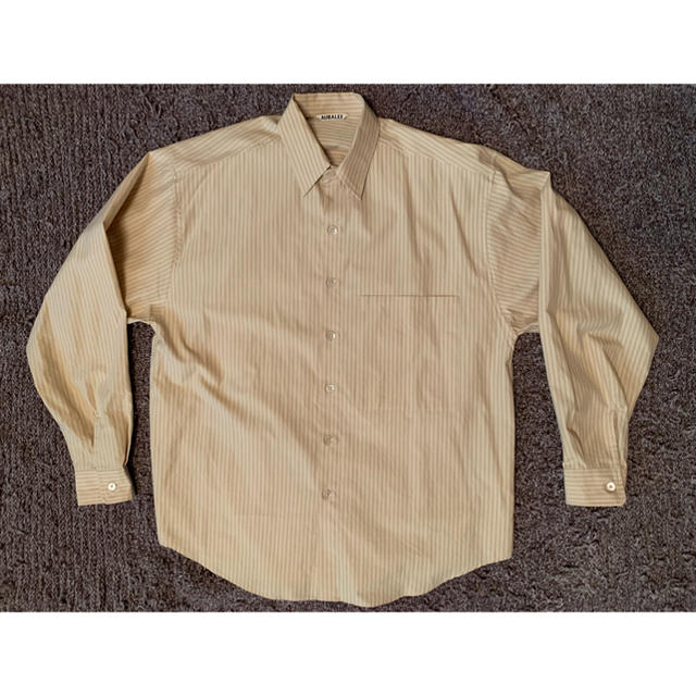 AURALEE WASHED FINX TWILL BIG SHIRTSシャツ