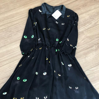 ミルク(MILK)のMILK black cat dress(ひざ丈ワンピース)