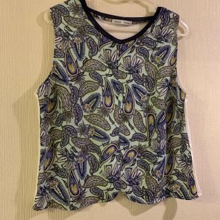 ザラ(ZARA)のZARA ペイズリー柄　カットソー(Tシャツ(半袖/袖なし))