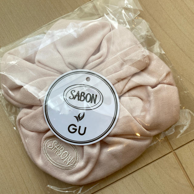 SABON(サボン)のGU サボン　シュシュ　ピンク レディースのヘアアクセサリー(ヘアゴム/シュシュ)の商品写真