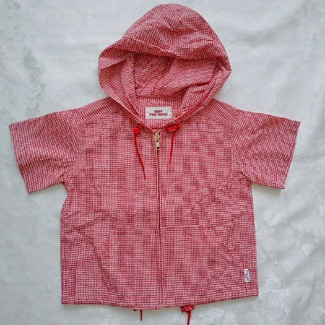 PINK HOUSE(ピンクハウス)のBABY PINK HOUSE 薄手パーカー  100～110㎝ キッズ/ベビー/マタニティのキッズ服女の子用(90cm~)(Tシャツ/カットソー)の商品写真