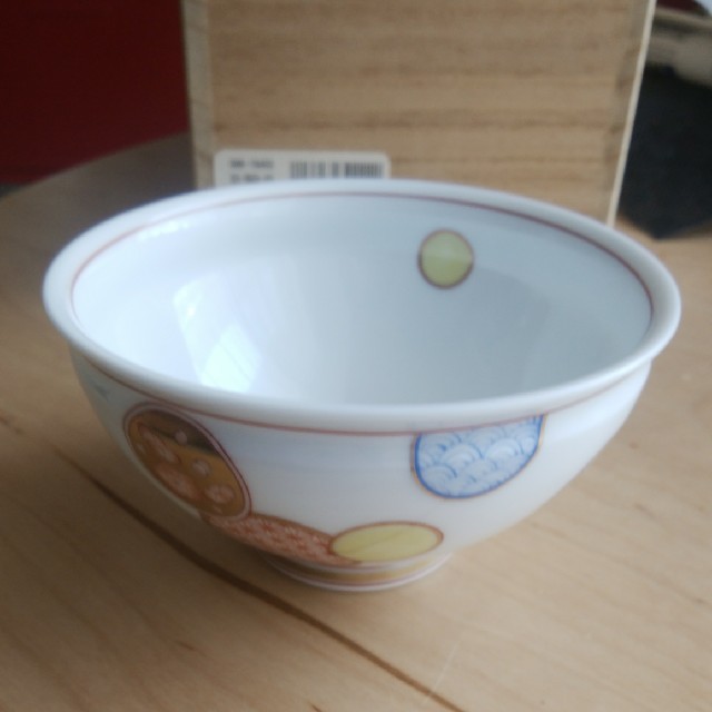✴︎ 深川製磁 赤絵丸紋 仙茶碗揃-