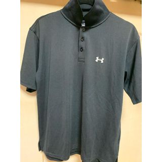 アンダーアーマー(UNDER ARMOUR)のUNDER ARMOUR ポロシャツ　黒　MDサイズ(ポロシャツ)