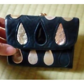 ツモリチサト(TSUMORI CHISATO)のツモリチサト 3つ折り財布 がま口 ブラック(財布)