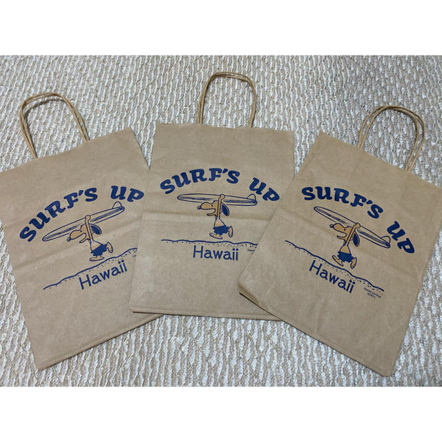 SNOOPY(スヌーピー)のMoni Honolulu スヌーピー　ショップ袋 レディースのバッグ(ショップ袋)の商品写真