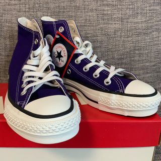 コンバース(CONVERSE)の新品　コンバース メイドインジャパン　パープル　ハイカット(スニーカー)