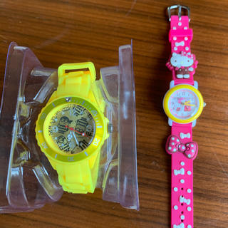 ハローキティ(ハローキティ)のミニオンとキティちゃんの腕時計♥2つセット(腕時計)